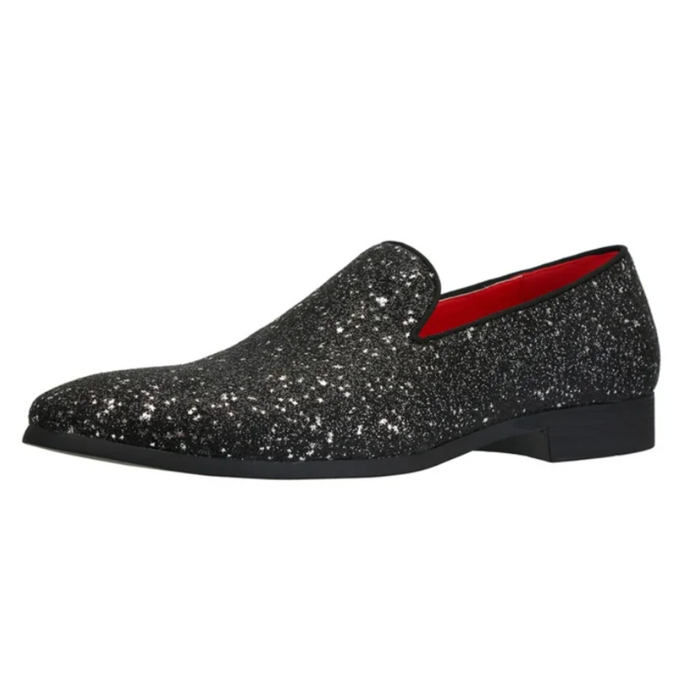 Santimon Glitter Dress Shoes in Black, Size 12​​​​​